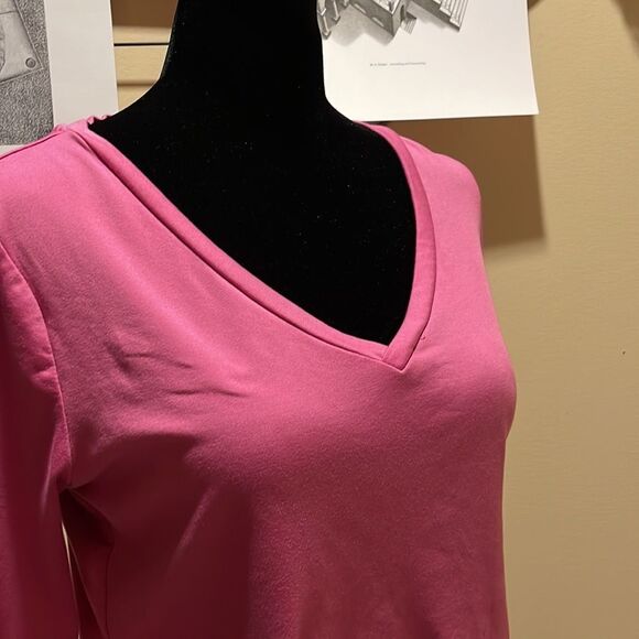 Bally | Pink Long Sleeve V-neck - Picture 12 of 16